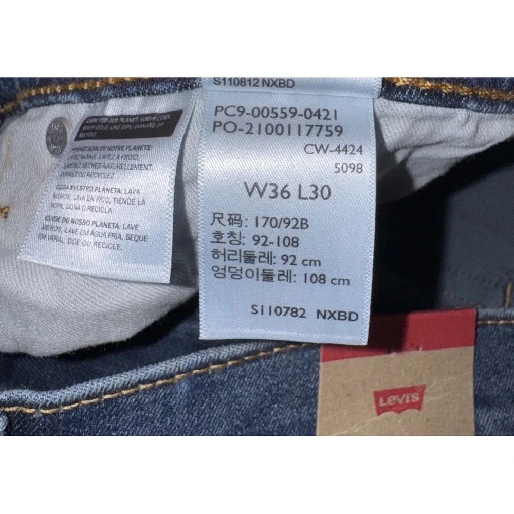 Levi's 559 Relaxed Straight Leg Blue Denim Jeans Mens Sz 36 X 30